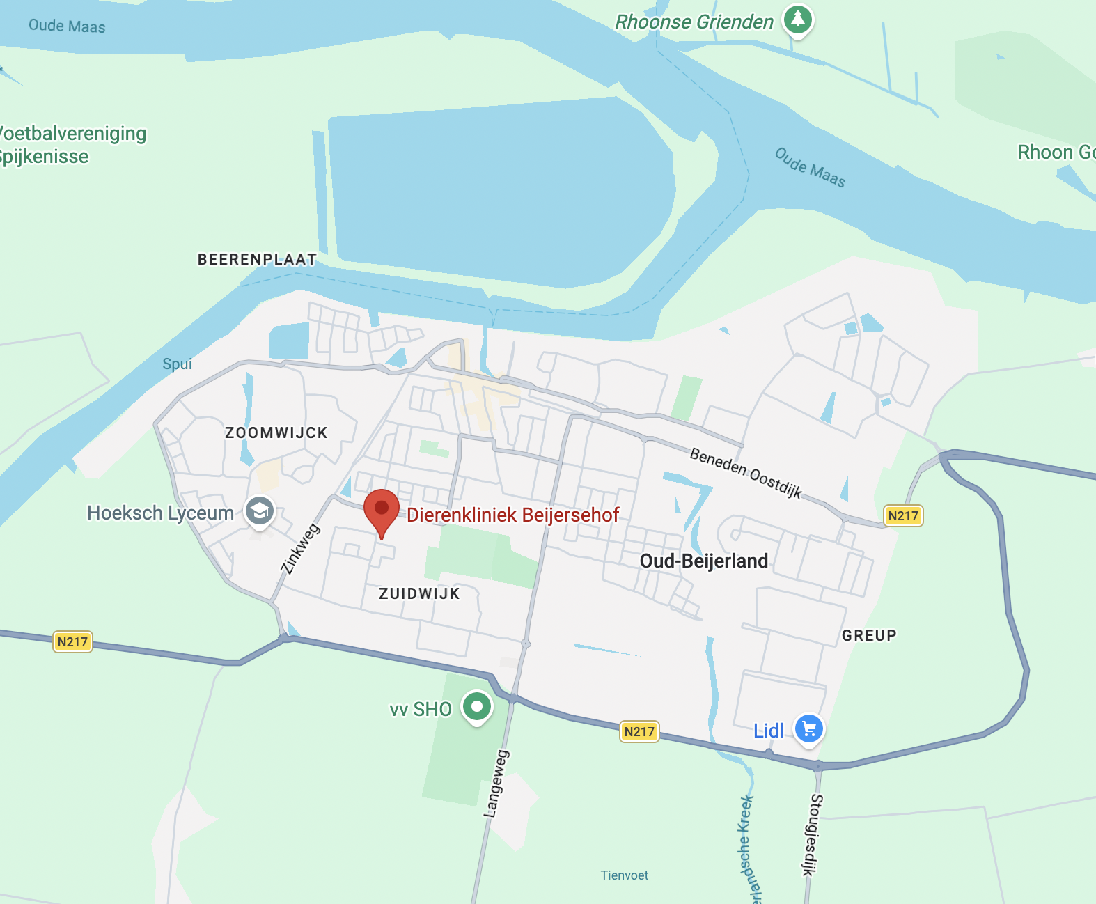 Locatie Dierenkliek Beijersehof Google